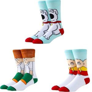 *NEW* 3 Pack Novelty Cartoon Anime Soft Funny Socks